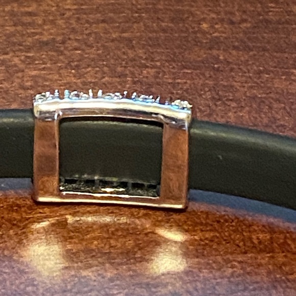 Costume necklace rubber choker CZ pendant slider - Picture 4 of 6